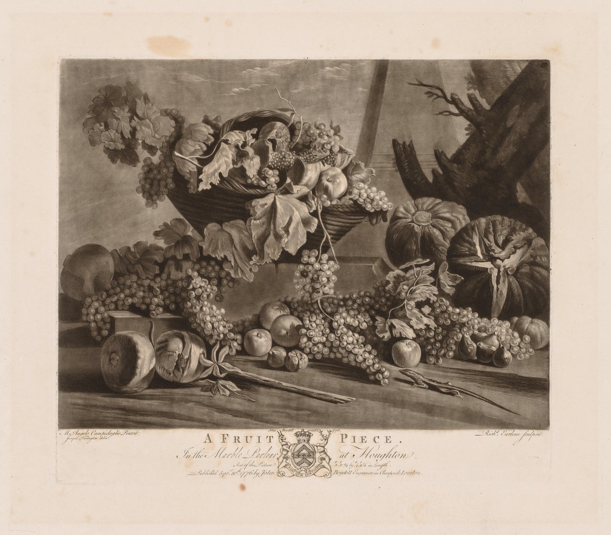 Kus ovoce, 1776. od Richard Earlom