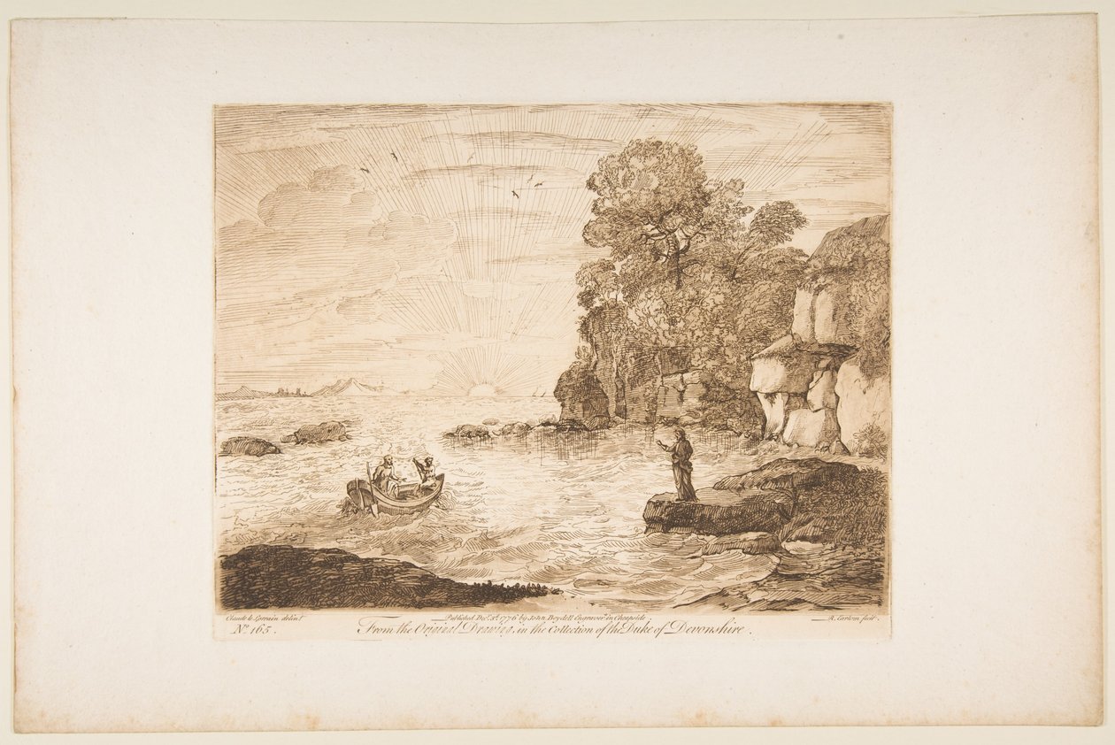Kristus svolává Petra a Ondřeje, 1776. od Richard Earlom