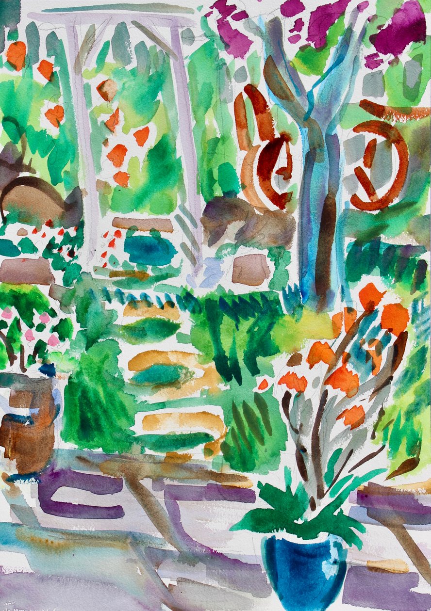 Garden Path and Trellis, 2020 od Richard Fox