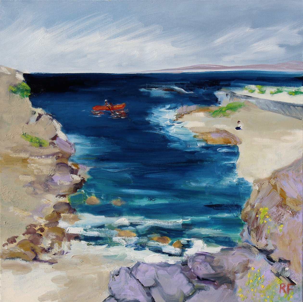 Kajakář, Monterey Bay, 2019 od Richard Fox