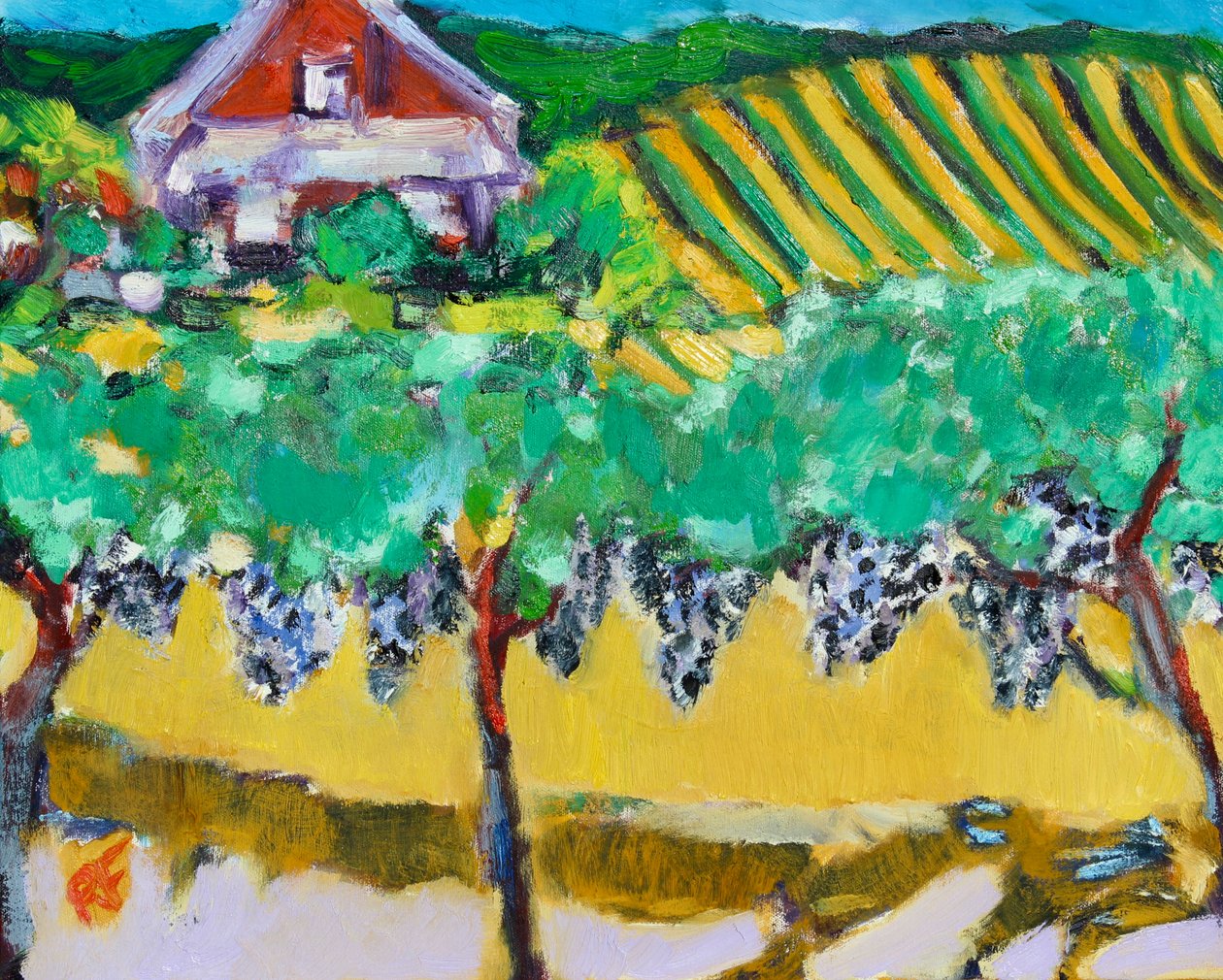 Merlot Grapes, Napa, 2017 od Richard Fox