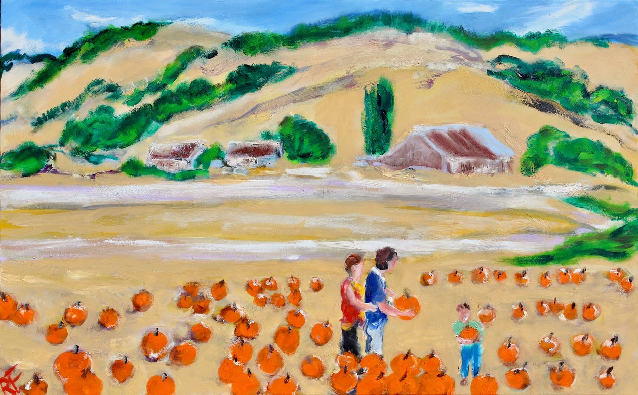 Sbírání dýně, Nicasio, 2018 od Richard Fox