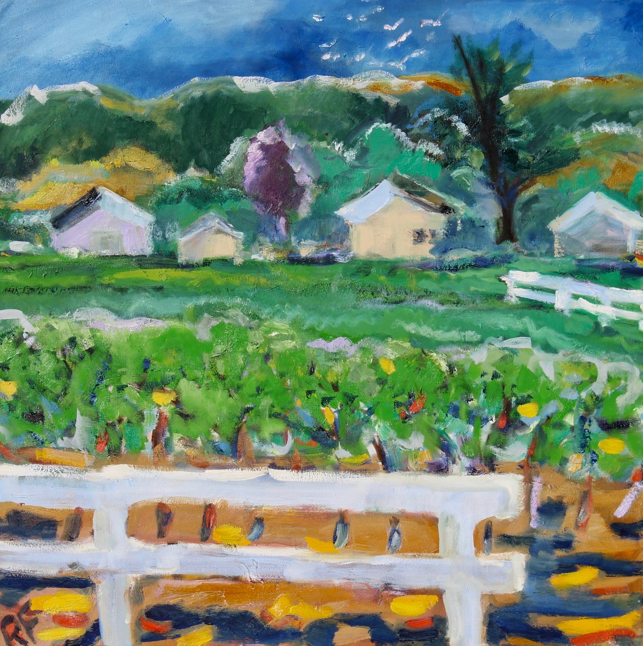 The Broken Fence, Napa, 2019 od Richard Fox