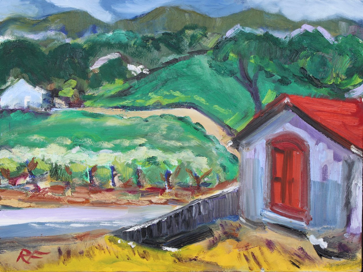 The Red Door, Sonoma, 2017 od Richard Fox
