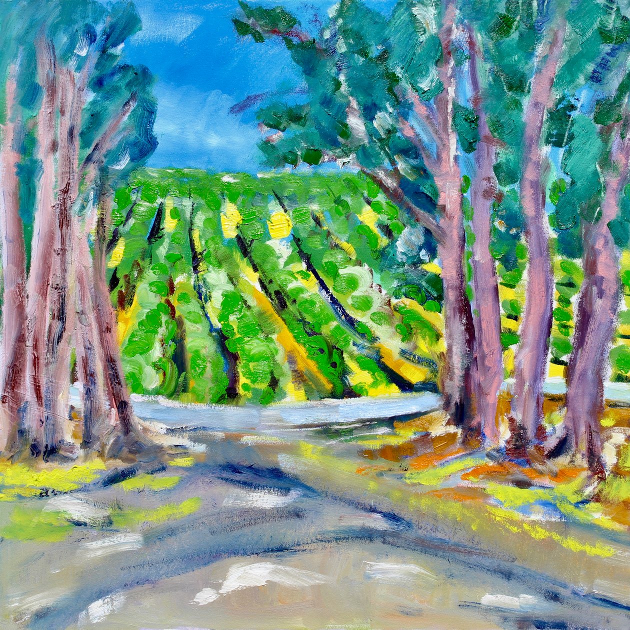 Vineyard Beyond the Trees, 2019 od Richard Fox