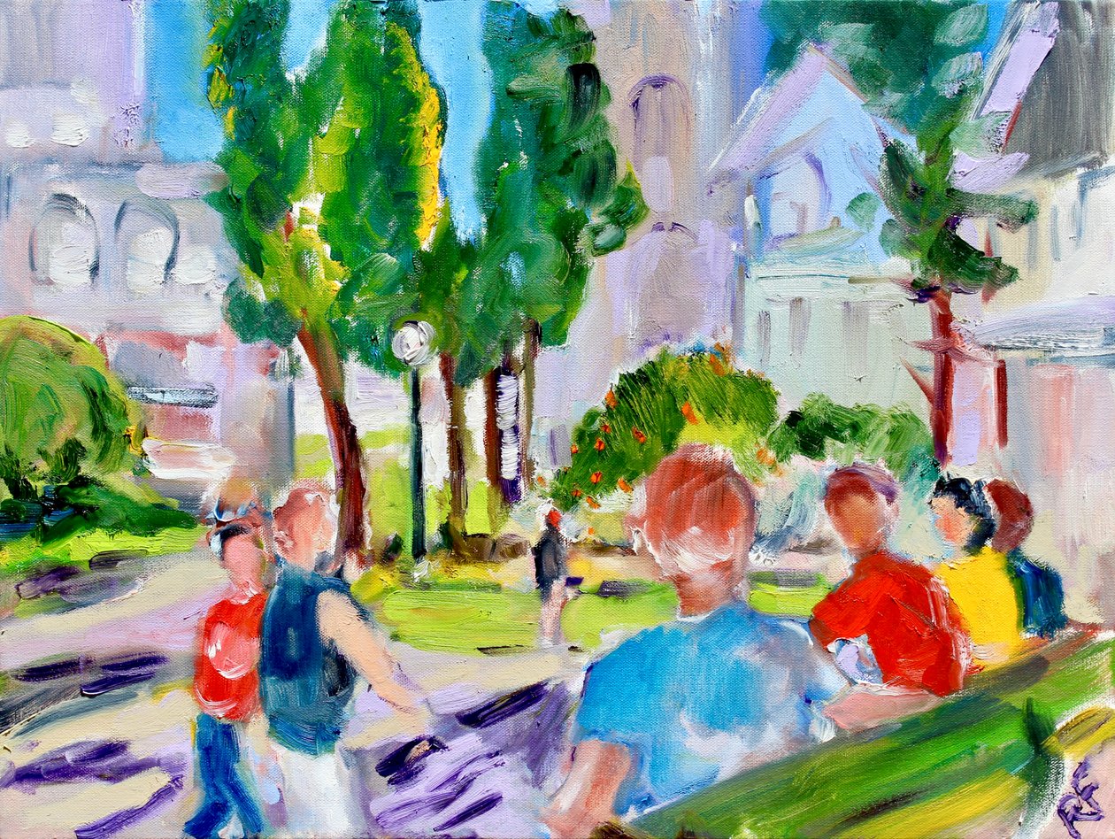 Washington Square Park, San Francisco, 2018 od Richard Fox