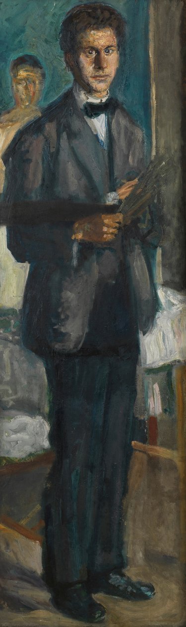Autoportrét s paletou, 1906-1907. od Richard Gerstl
