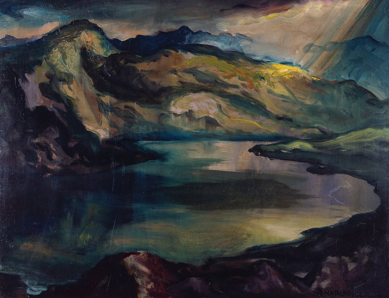 horské jezero od Richard Harlfinger