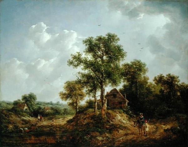 Blízko Sevenoaks, Kent (olej na plátně) od Richard Hilder
