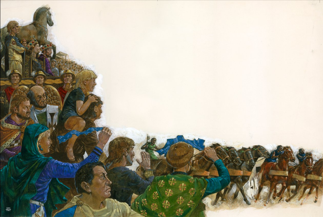 Dostihy na hipodromu 530 n. l. od Richard Hook
