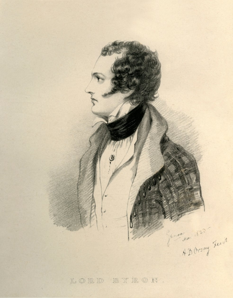 Lord Byron, 1823. od Richard James Lane