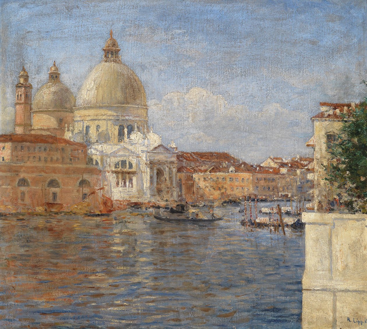Benátky na Canal Grande od Richard Lipps