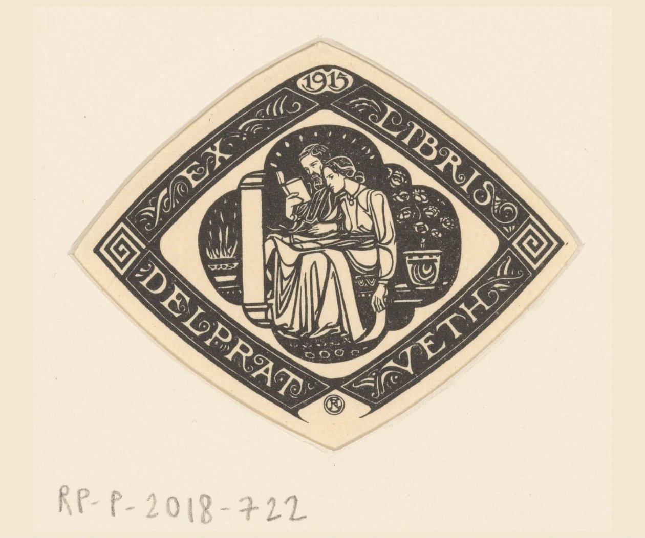 Ex libris Delprat-Veth od Richard Nicolaüs Roland Holst