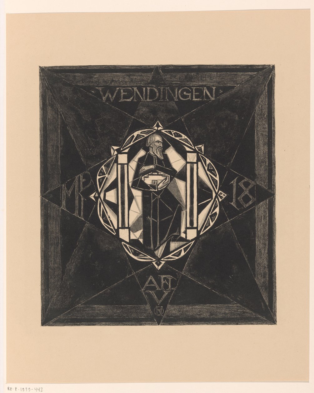 Návrh obálky pro: Weddingen, 1918 od Richard Nicolaüs Roland Holst
