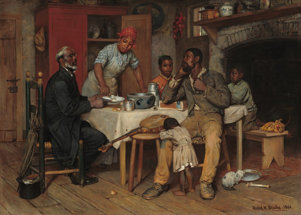 Pastorační návštěva, 1881. od Richard Norris Brooke