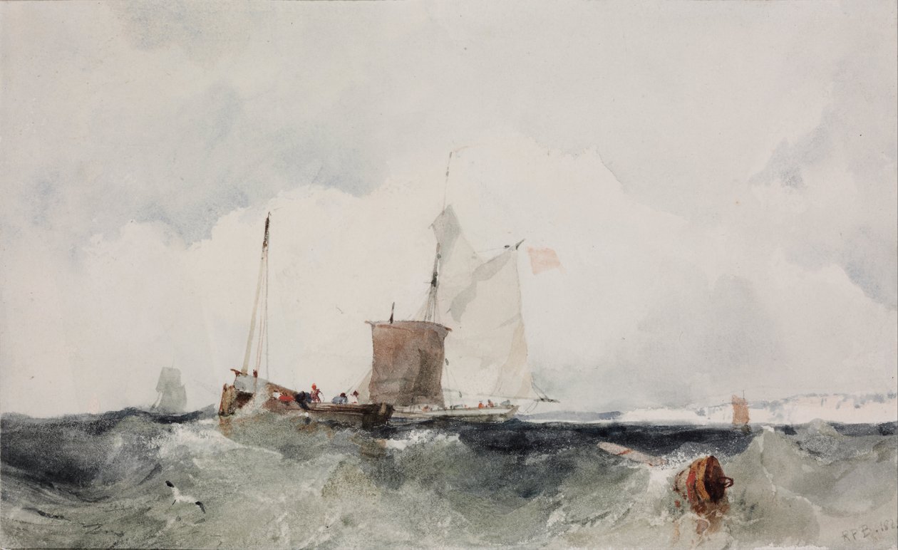 Na anglickém pobřeží od Richard Parkes Bonington