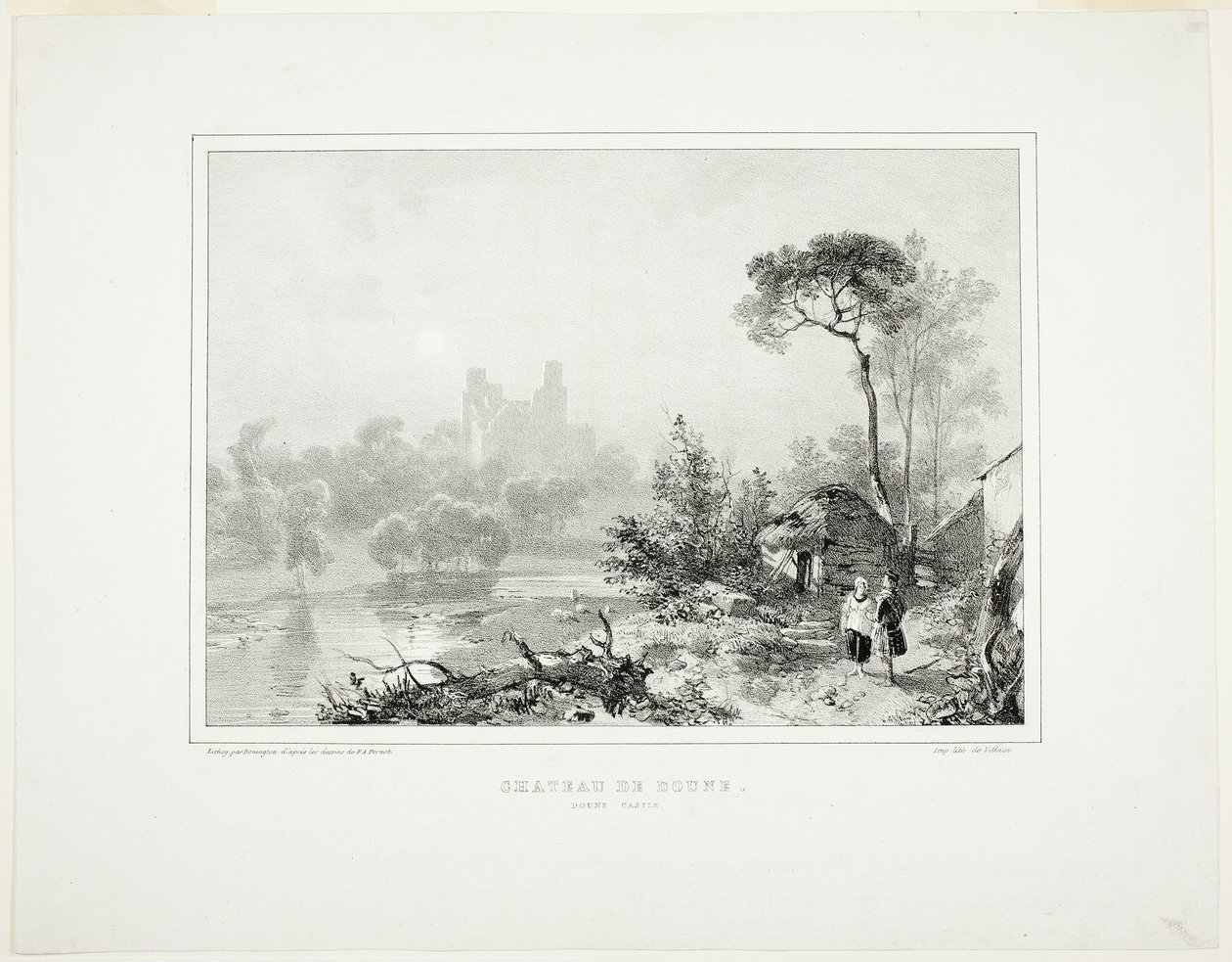 Hrad Doune od Richard Parkes Bonington