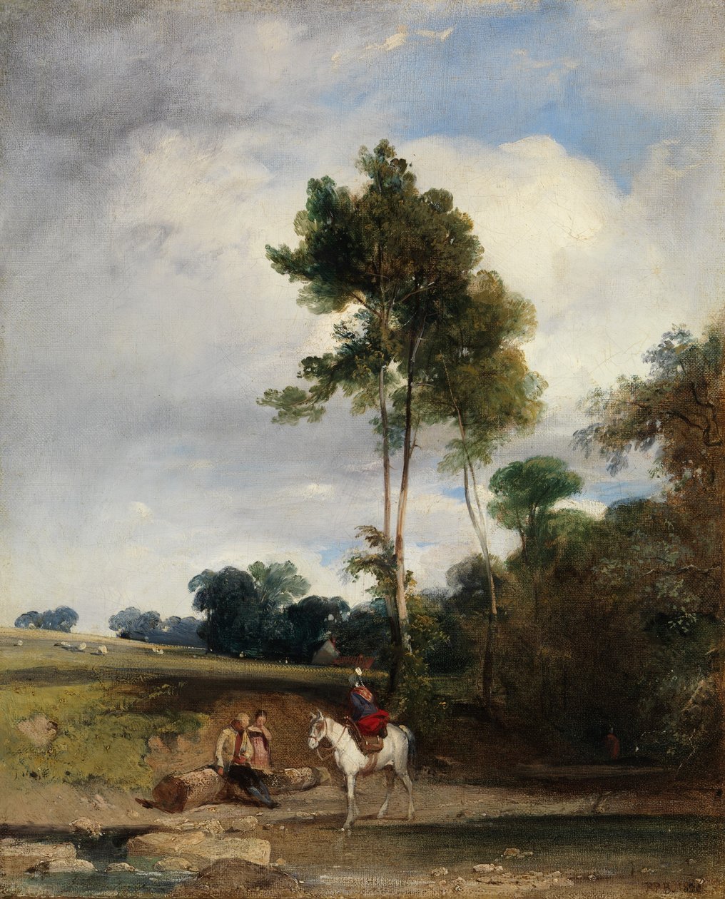 Roadside Halt, 1826. od Richard Parkes Bonington