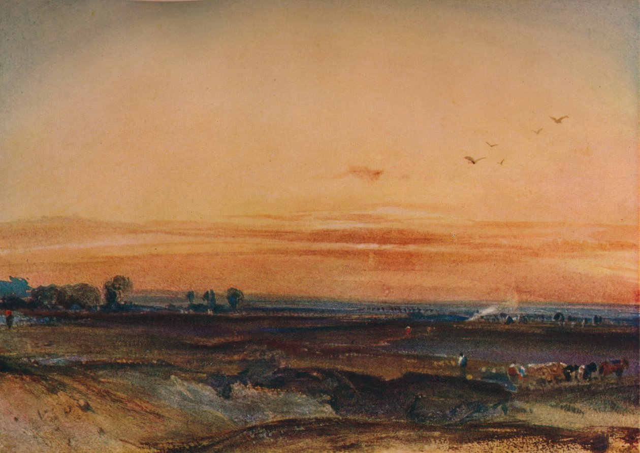 Západ slunce, 1826 od Richard Parkes Bonington