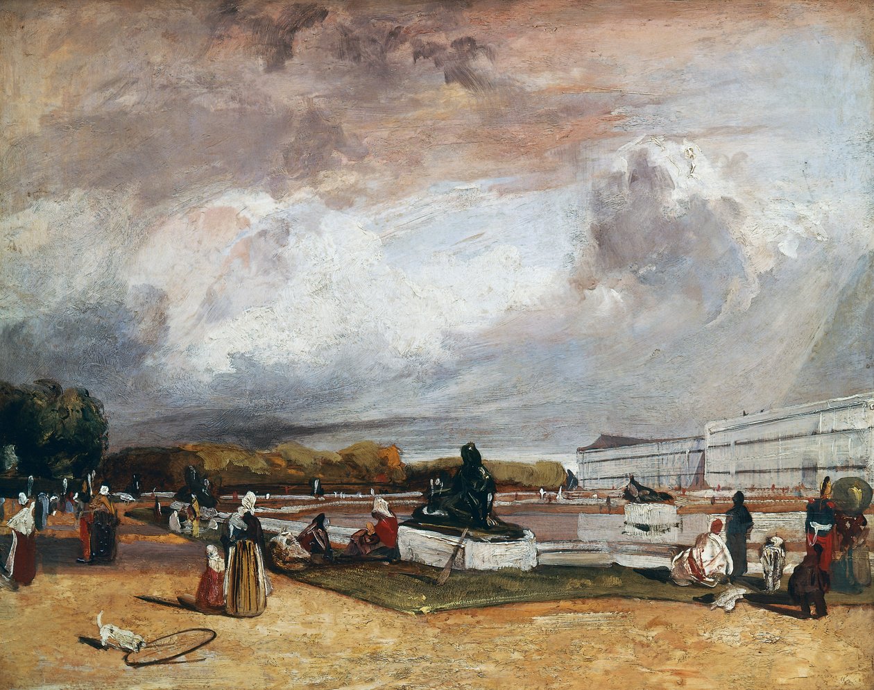 Vodní parter ve Versailles od Richard Parkes Bonington