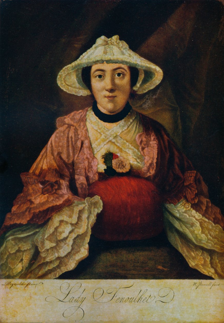 Anne nee Day, lady Fenoulhet, c1760 od Richard Purcell