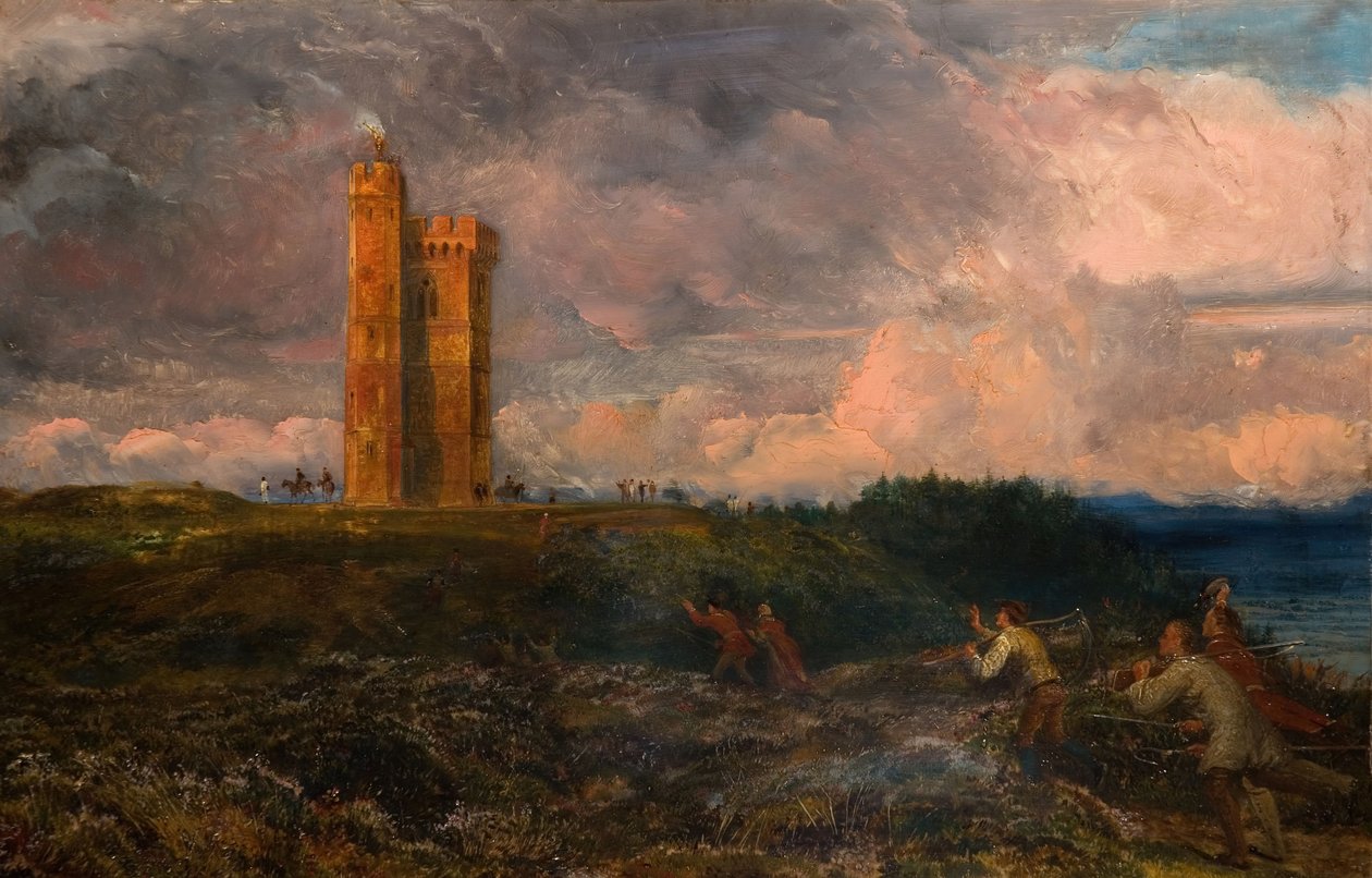 The Fireing Of The Beacon 1868-1870. od Richard Redgrave