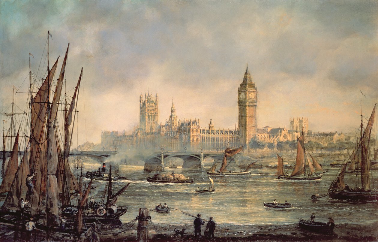 Budovy parlamentu a Westminsterský most od Richard Willis