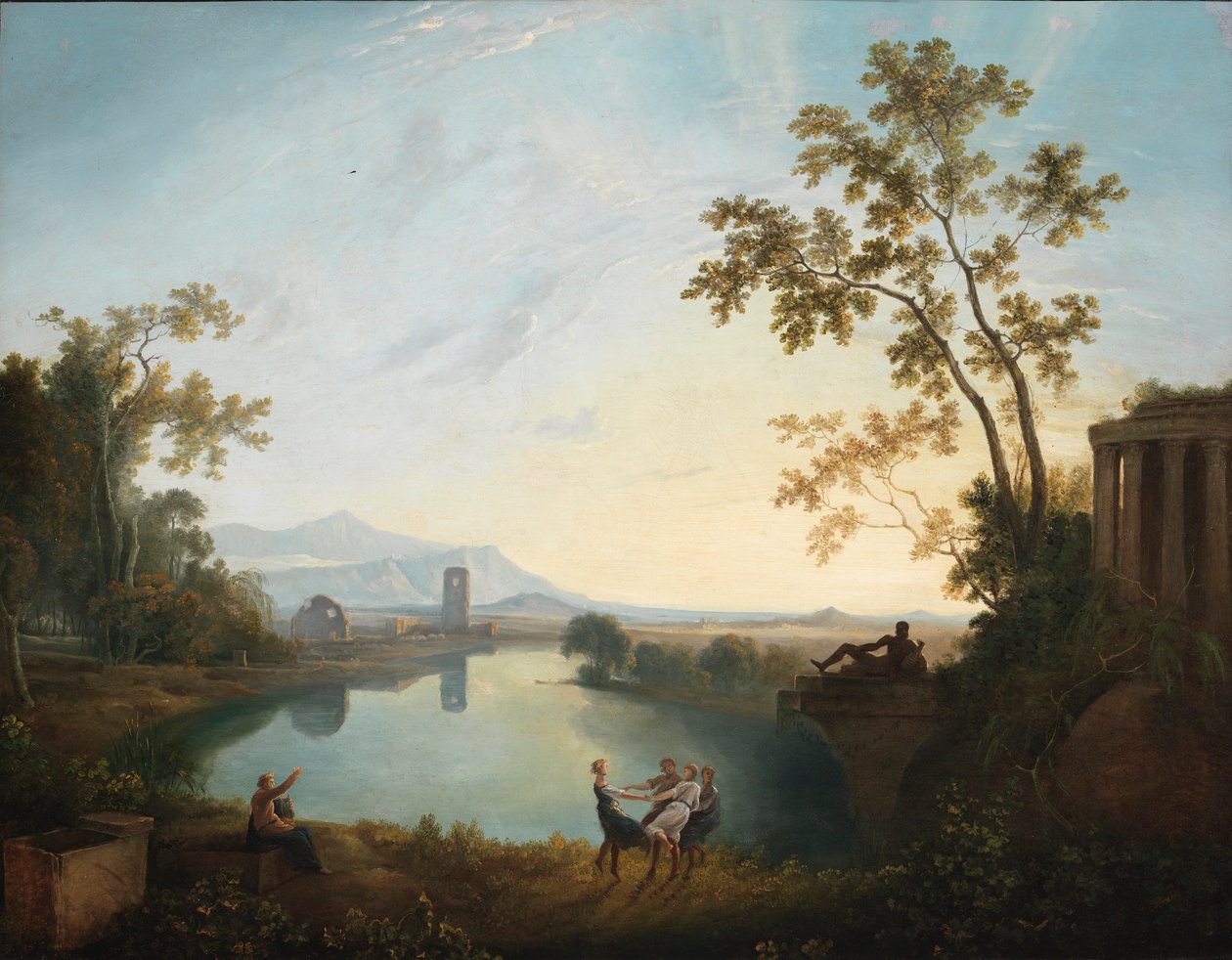 Apollon a roční období (Klasická krajina) od Richard Wilson