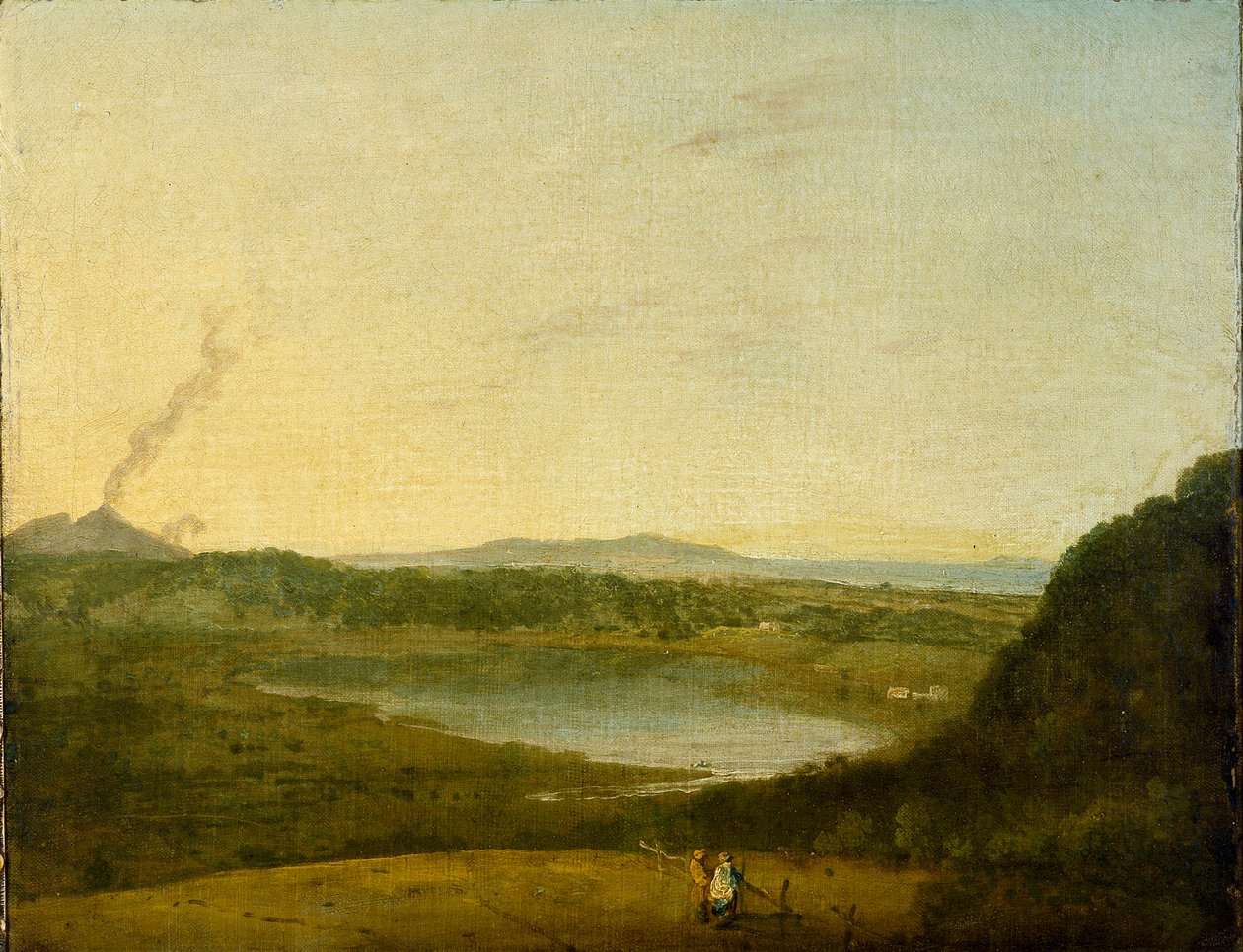 Lago di Agnano, c1752 od Richard Wilson