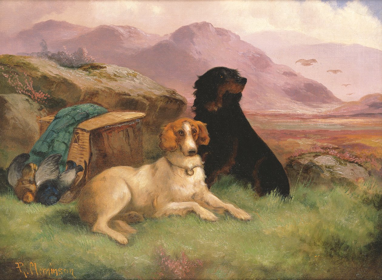 Gundogs (jeden z páru) od Robert Cleminson