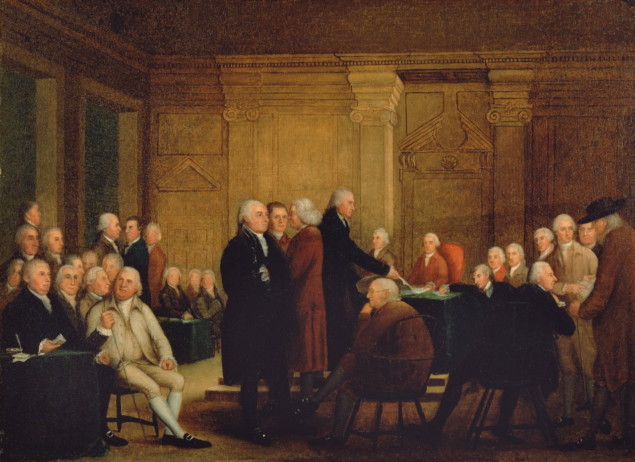 Nezávislost hlasování na kongresu, c.1795-1801 od Robert Edge Pine