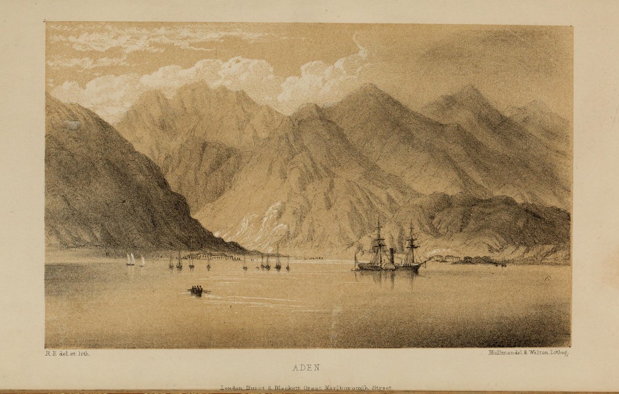 Aden, akvarel od Roberta Elwese (1819–1878), bohatého mladého britského gentlemana z Norfolku od Robert Elwes