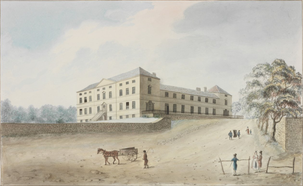 The General Infirmary, Newcastle upon Tyne (tužka a wc na papíře) od Robert Johnson