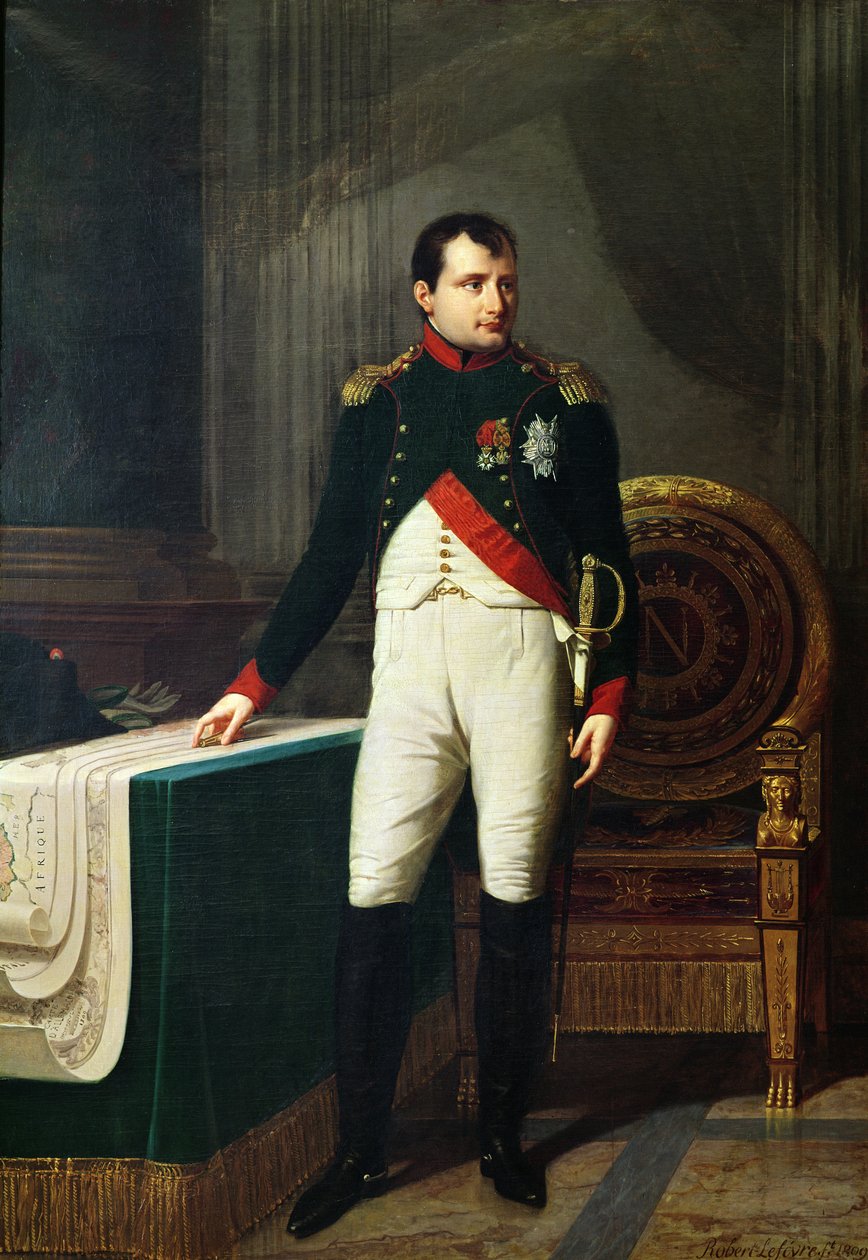 Portrét Napoleona Bonaparta (1769-1821) 1809 od Robert Lefevre