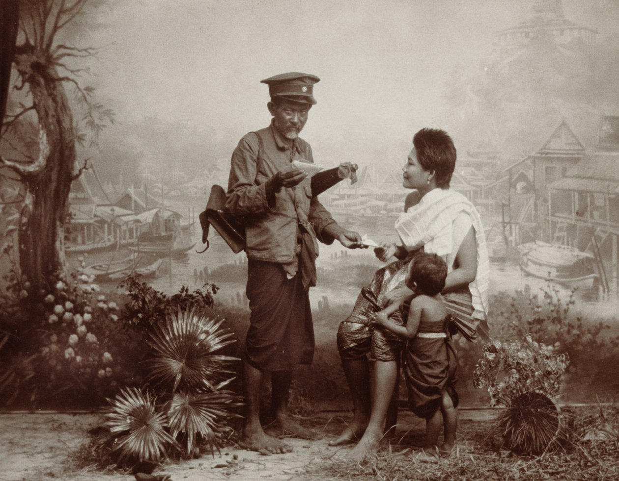Raná poštovní služba v Thajsku, 1890 od Robert Lenz