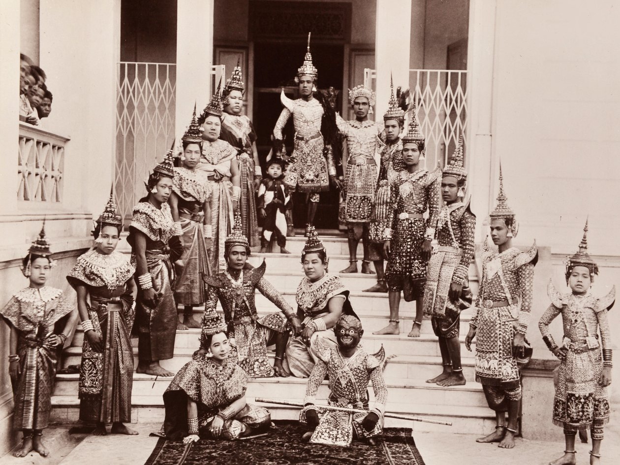 Thajští klasičtí tanečníci, kolem roku 1900 od Robert Lenz