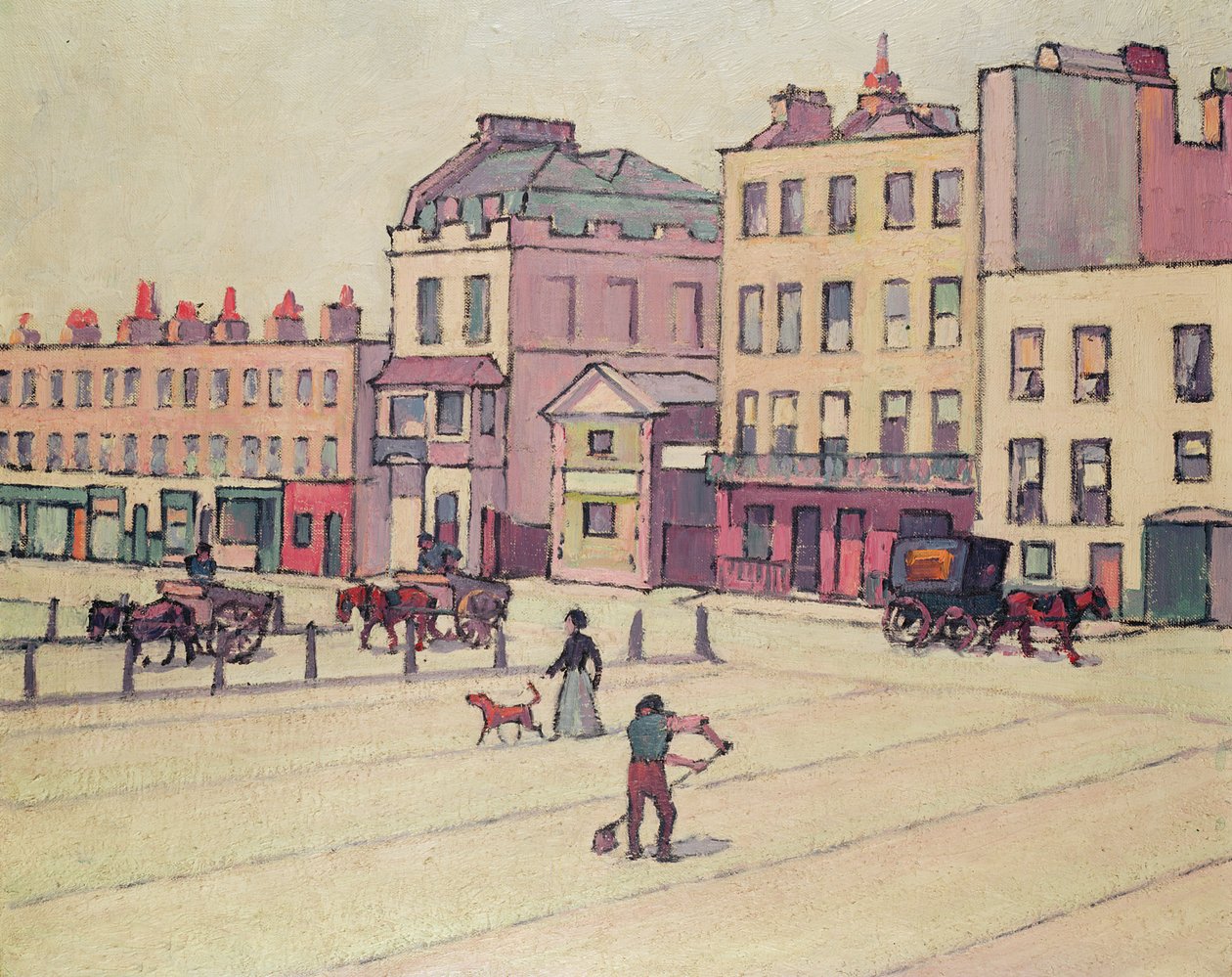 Cumberland Market (křída a mytí) od Robert Polhill Bevan
