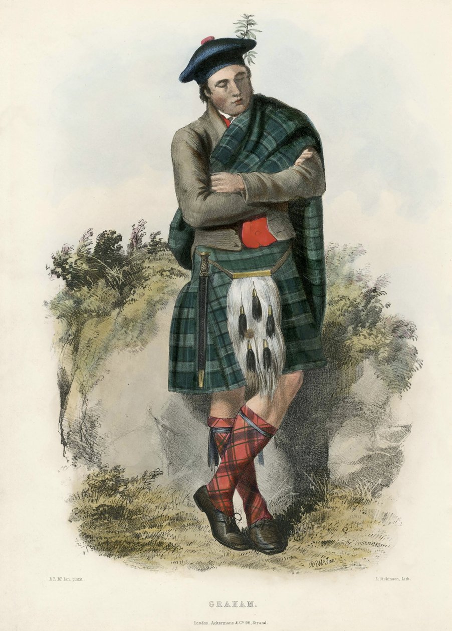 Graham, z The Clans of the Scottish Highlands, pub.1845 od Robert Ronald McIan