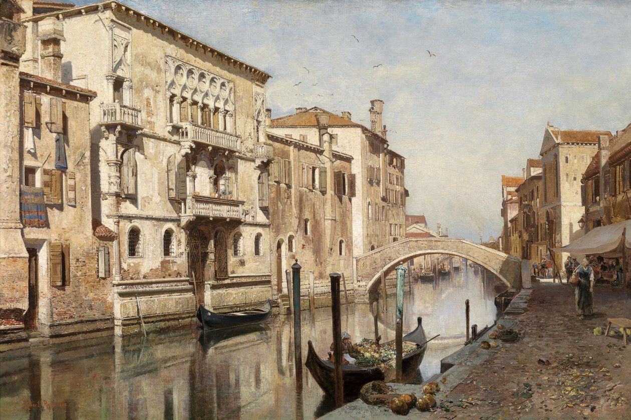 Pohled na Palazzo del Cammello v Benátkách od Robert Russ