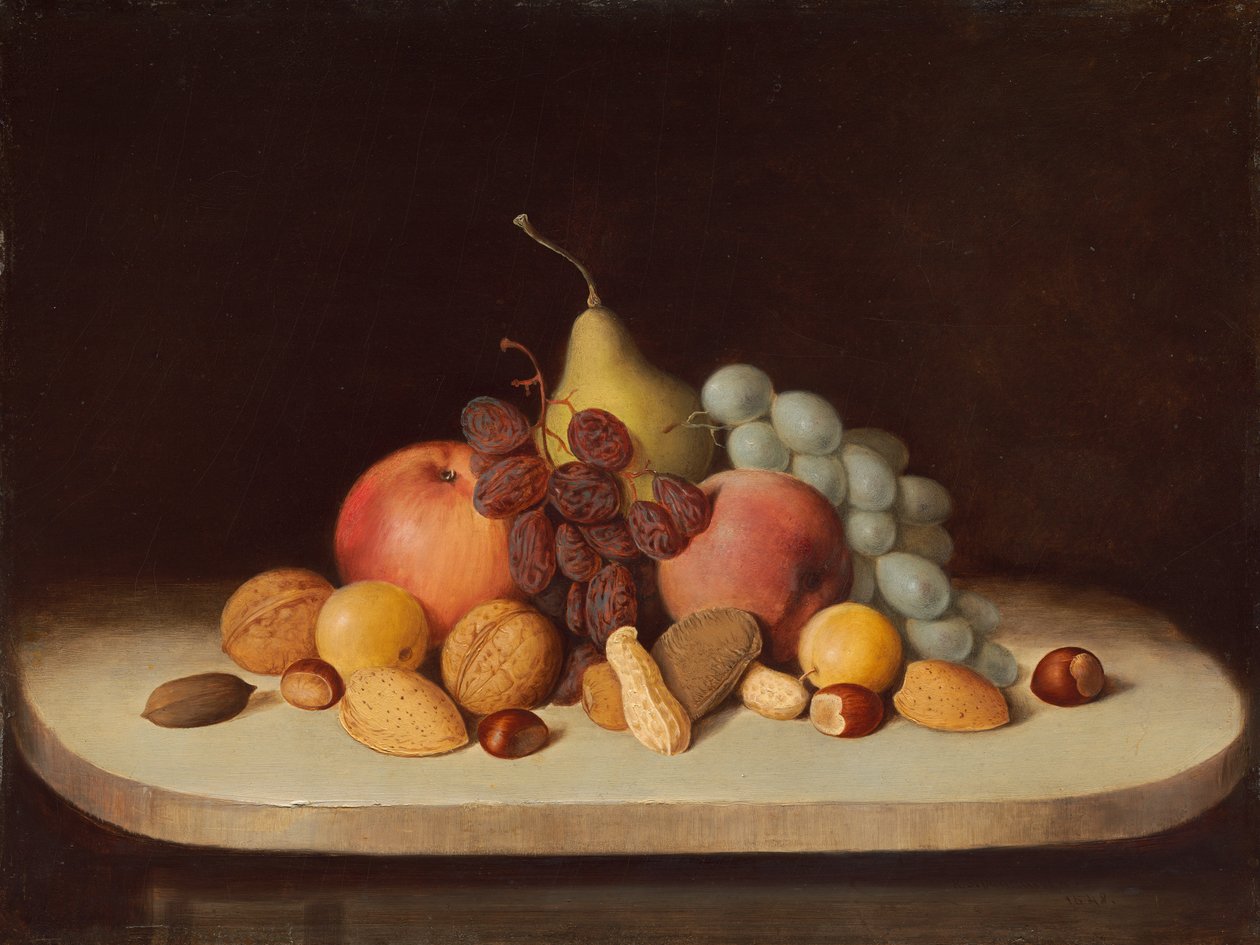Zátiší s ovocem a ořechy od Robert Scott Duncanson