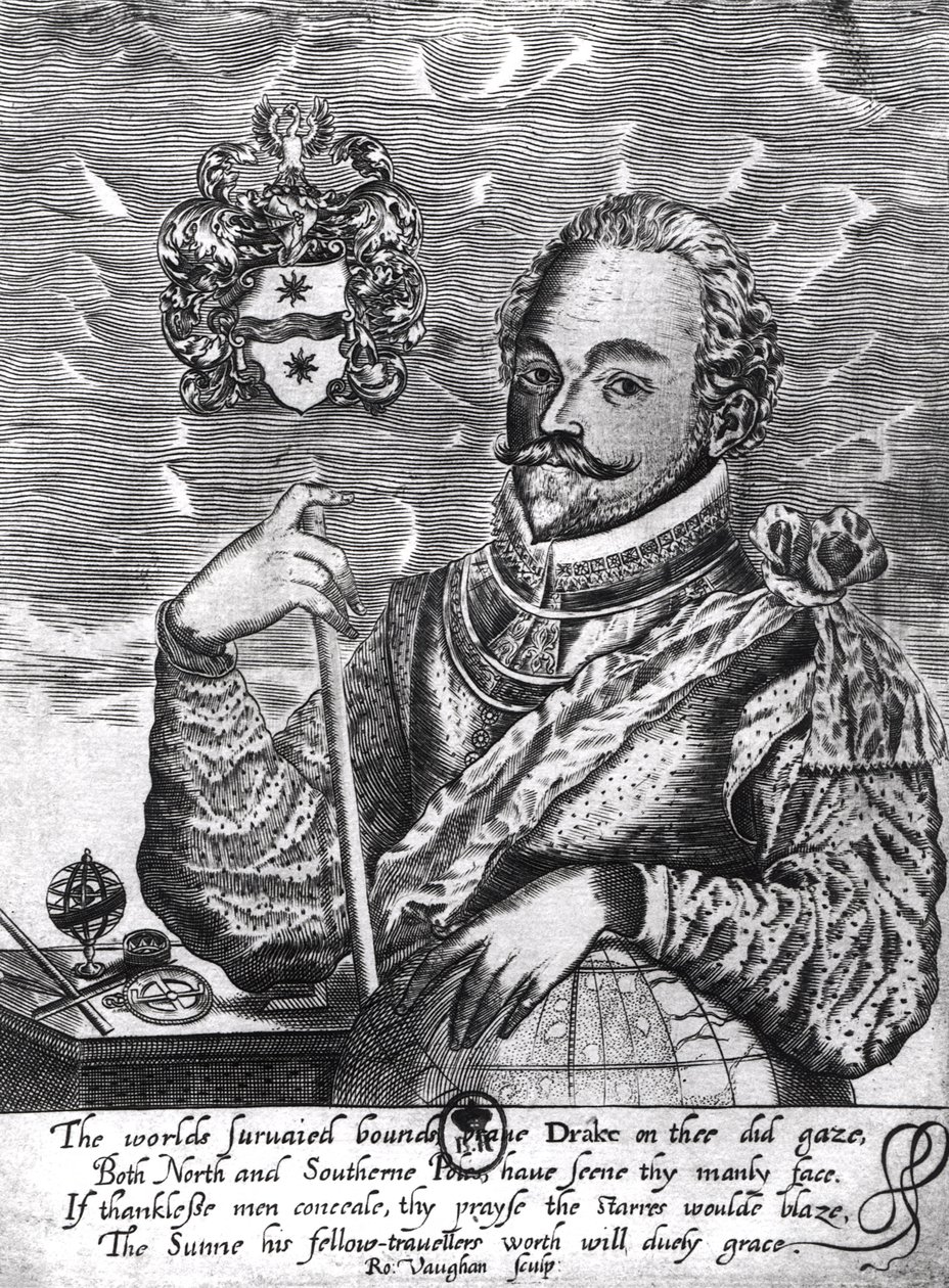 Portrét sira Francise Drakea (asi 1540–96) od Robert Vaughan