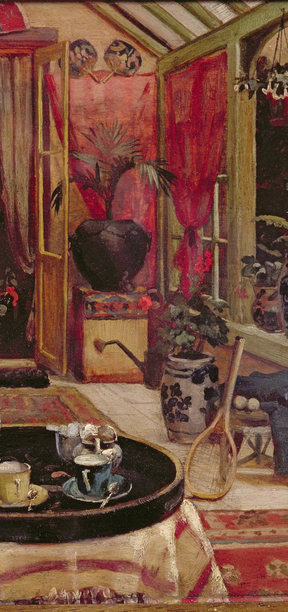 Přestávka na čaj olej na desce detail 203085 od Robert Walker Macbeth