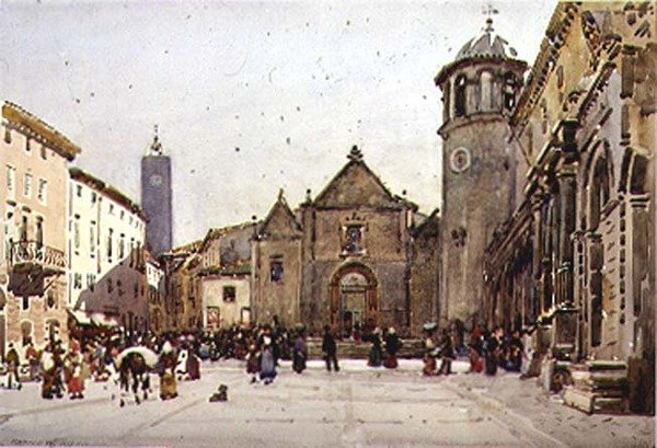 Piazza del Popolo, Orvieto od Robert Weir Allan