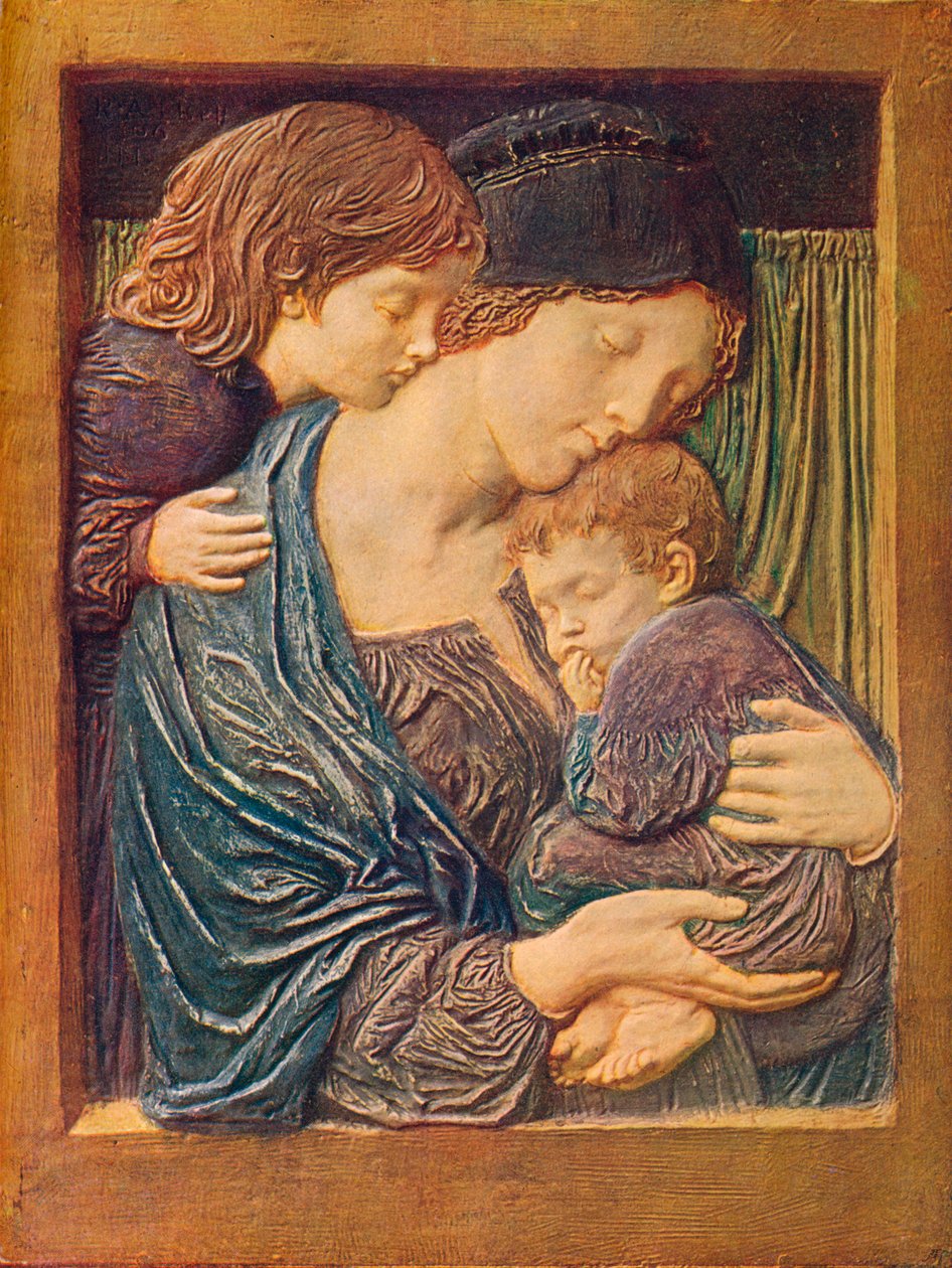 Matka a děti, c1900 od Robert Anning Bell