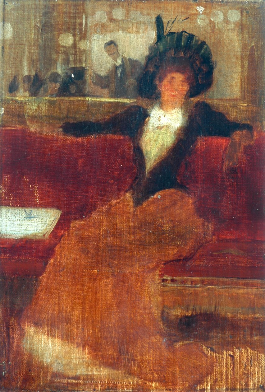 V kavárně (olej na plátně) od Robert Atkinson