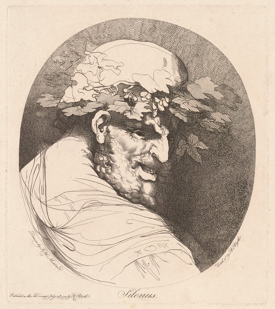 Silenus od Robert Blyth, after John Hamilton Mortimer