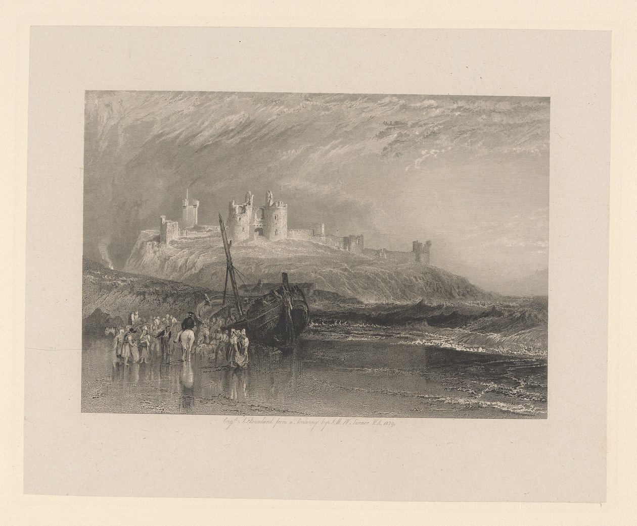 Hrad Dunstanburgh, Northumberland od Robert Brandard