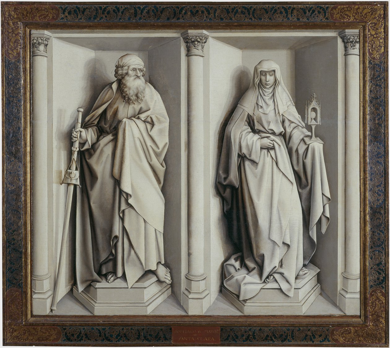 Svatba Marie a Josefa. Zvrátit od Robert Campin