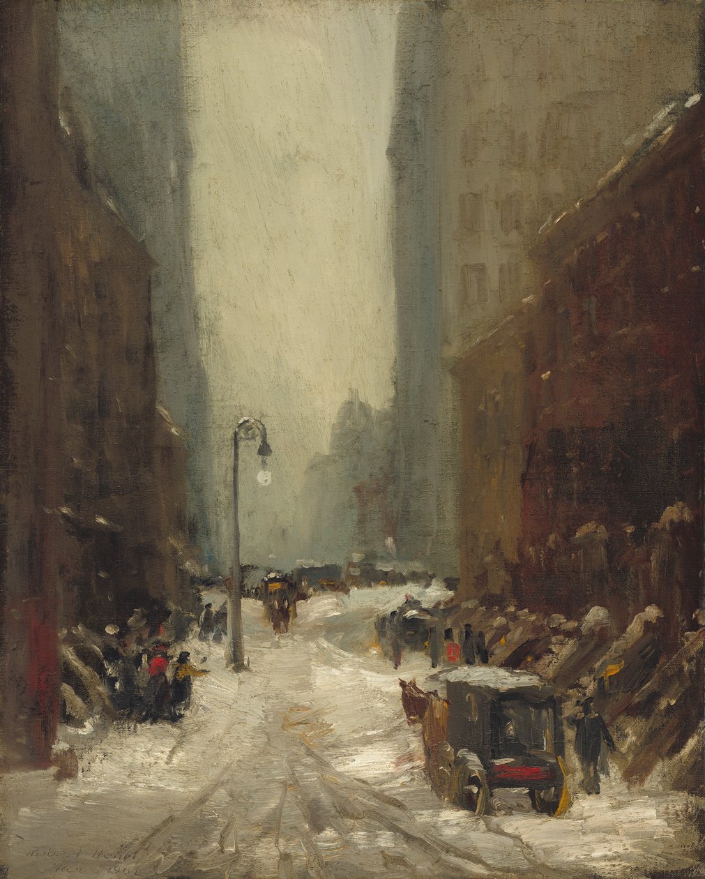Sníh v New Yorku, 1902 od Robert Cozad Henri
