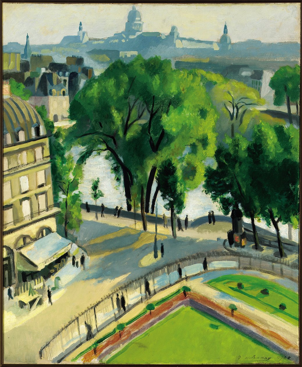 Pohled na Quai du Louvre od Robert Delaunay